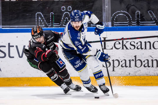 Örebros Filip Berglund och Leksands Matt Caito