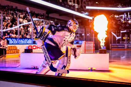 Leksands målvakt Marcus Gidlöf