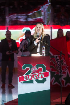 Hyllning för Modos Olivia Carlsson som firades med en