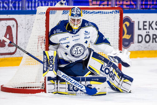 Leksands målvakt Marcus Gidlöf