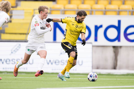 Helsingborgs Alvin Nordin och Elfsborgs Arber Zeneli