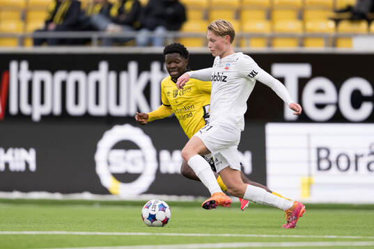 Helsingborgs Alvin Nordin och Elfsborgs Ozor Victor Okeke