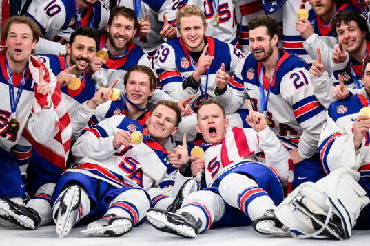Bla gjennom flere bilder av 2026 Winter Olympics, Day 16, Men's Ice Hockey, Final, Canada - USA