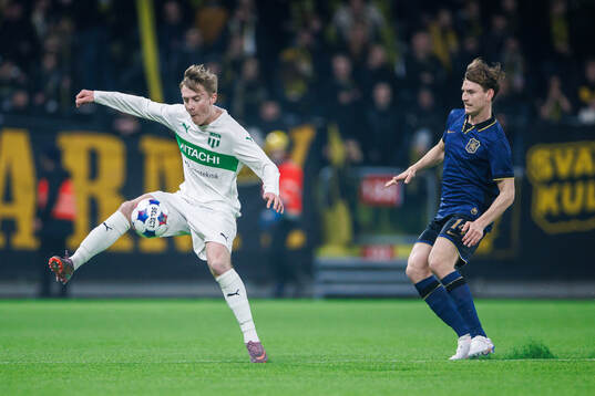 Västerås Karl Gunnarsson och AIKs Fredrik Nissen