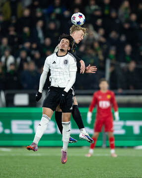 Landskronas Enes Hebibovic och GAIS Filip Beckman