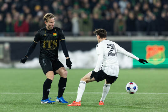 GAIS Robin Frej och Landskronas Kevin Jensen