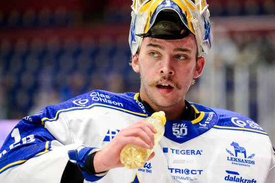 Leksands målvakt Marcus Gidlöf