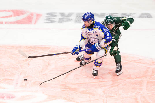 Leksands Matt Caito och Färjestads Viktor Lodin