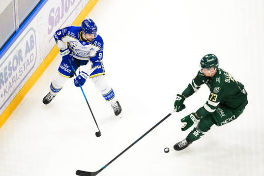 Leksands Gabriel Fortier och Färjestads Adam Ollas Mattsson