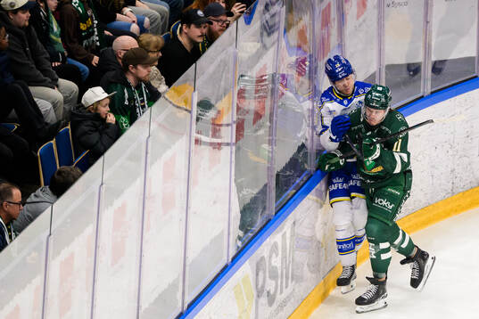 Färjestads Joakim Nygård och Leksands Michael Lindqvist