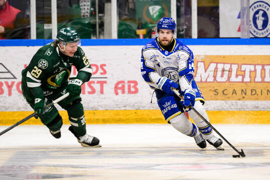 Färjestads Oskar Steen och Leksands Oskar Lang