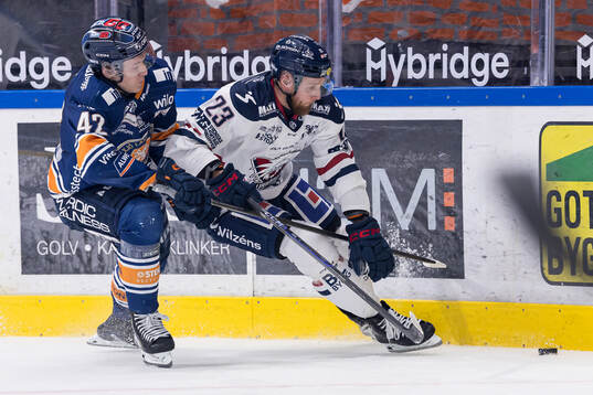 Växjös Kalle Kratz och Linköpings Robin Kovacs