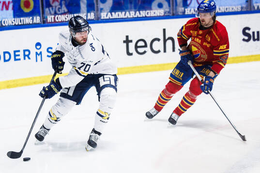 HV71s Lukas Rousek och Djurgårdens Philip Holm