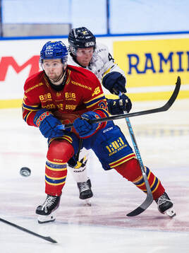 Djurgårdens Mathias Emilio Pettersen och HV71s Oskar