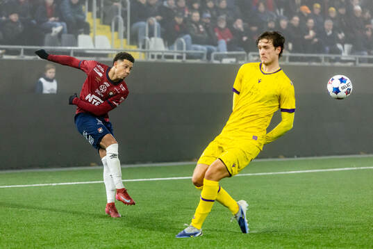 Örgrytes Tobias Sana och Mjällbys Ludvig Tidstrand