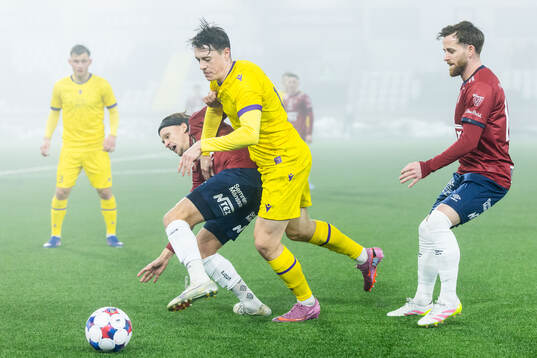 Örgrytes Charlie Vindehall och Rasmus Alm mot Mjällbys