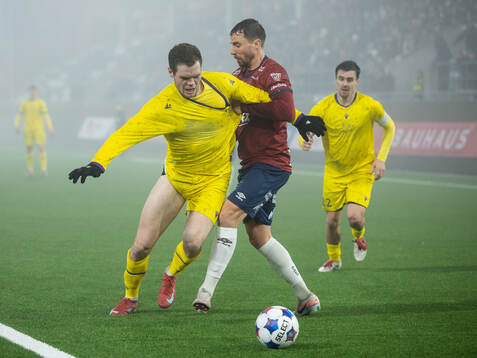 Mjällbys Jacob Bergström och Örgrytes Jonathan Azulay