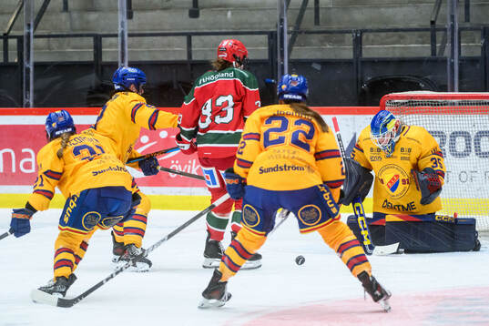Modos Greta Johansson gör 2-0 målet bakom Djurgårdens