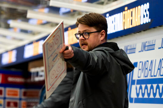HV71s assisterande tränare Emil Larsson