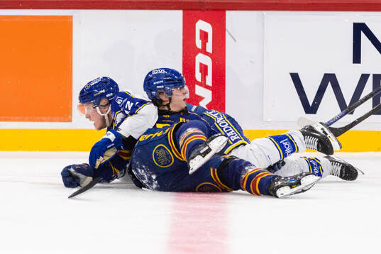 Leksands Kalle Östman och Djurgårdens Victor Eklund