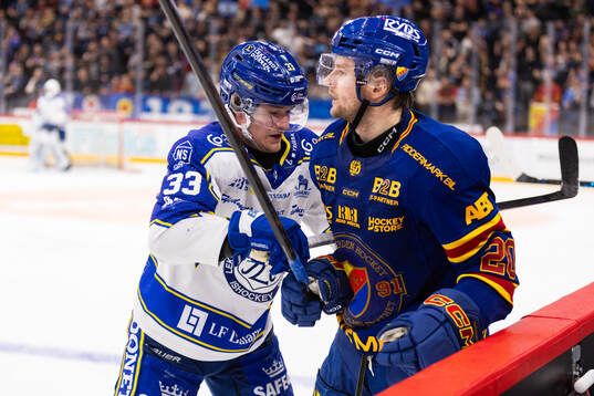 Leksands Olle Strandell och Djurgårdens Mathias Emilio