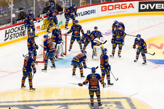 Djurgårdens spelare samlas