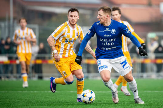 IFK Göteborgs Tobias Heintz och Trelleborgs Jesper Modig
