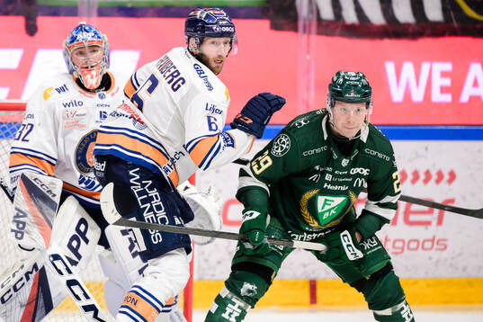Växjös Petter Granberg och Färjestads Oskar Steen