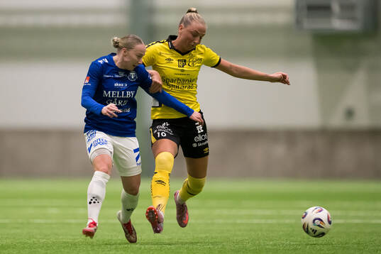 Trelleborgs Alva Hed och Elfsborg Stina Jensen