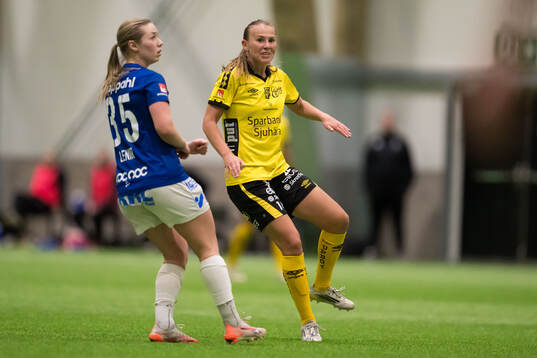 Trelleborgs Elina Lenir och Elfsborgs Elsa Burvall