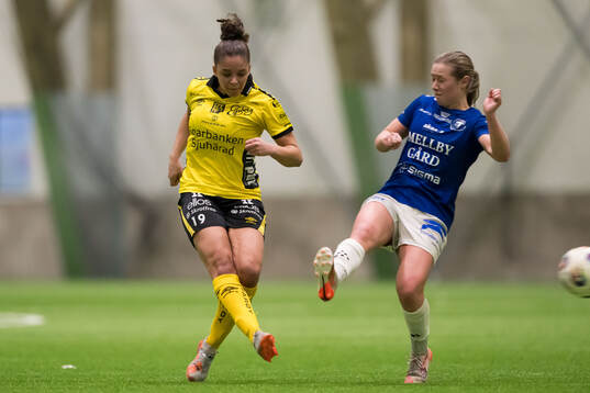 Elfsborgs Jennifer Brinck och Trelleborgs Amanda Olsson
