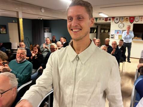 är Hansson var gäst på IFK Hässleholms kafé och