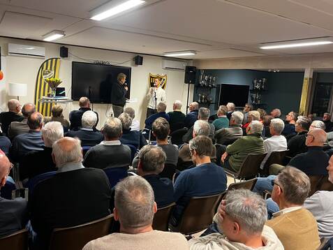 är Hansson var gäst på IFK Hässleholms kafé och