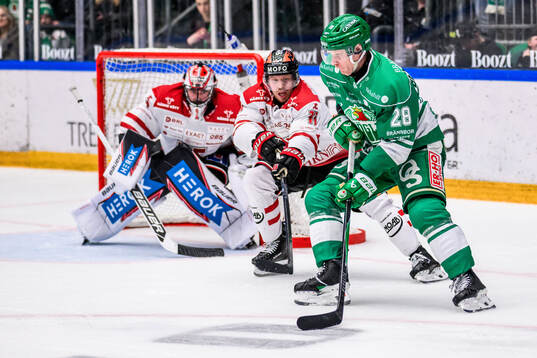 Örebros Kalle Kossila och Rögles Anton Bengtsson