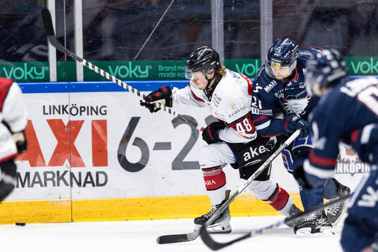 Malmö Redhawks Lauri Pajuniemi och Linköpings Christoffer