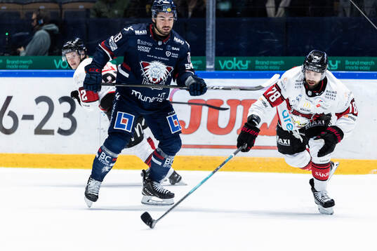 Linköpings Remi Elie och Malmö Redhawks Robin Hanzl