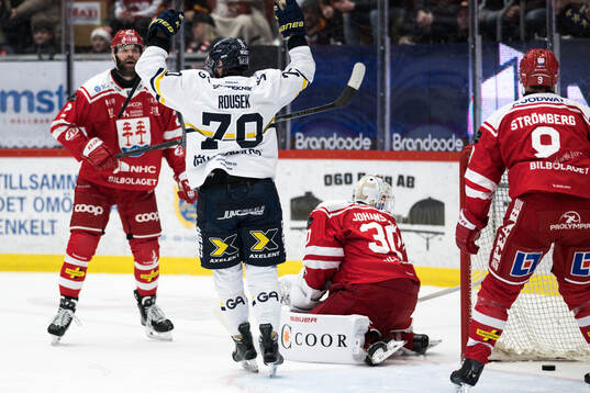 HV71s Lukas Rousek jublar