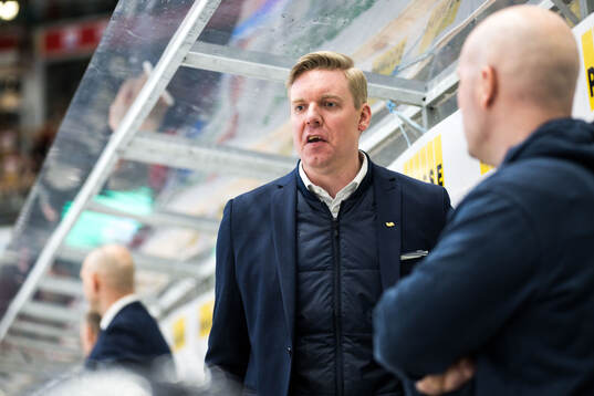 HV71s tränare Anton Blomqvist