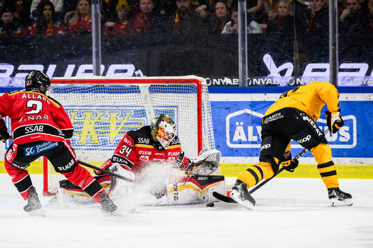 Luleås målvakt Joel Lassinantti och Skellefteås Rickard