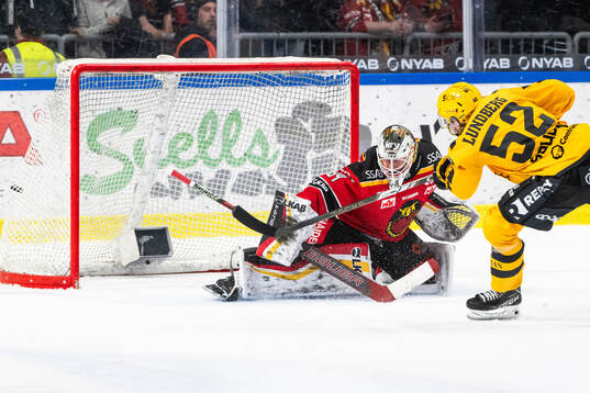 Skellefteås Arvid Lundberg sätter 0-1 på Luleås