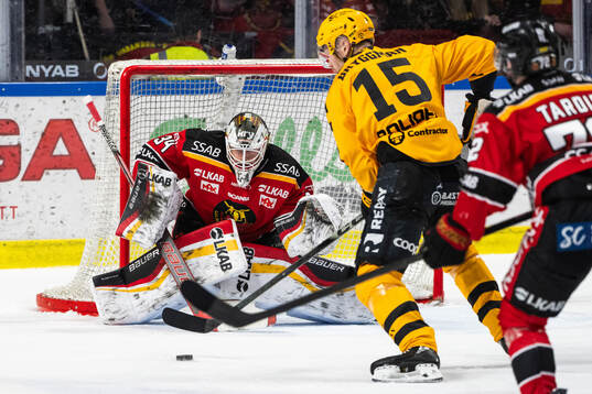 Luleås målvakt Joel Lassinantti och Skellefteås Lars