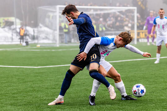 AIKs Erik Flataker och Oddevolds Vincent Sundberg