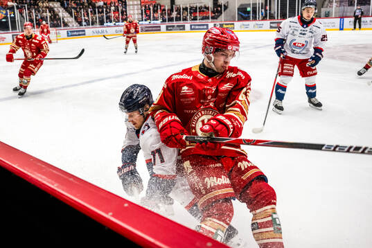 Oskarshamns Filip Sveningsson och Kalmars Matt Fonteyne