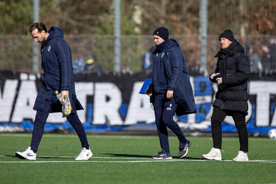 Målvaktstränare Dennis Nilsson och tränare Johan Lindholm