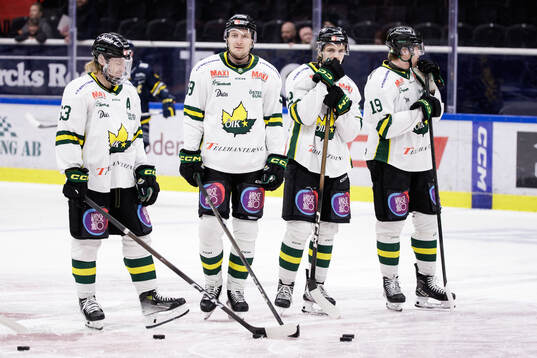 Östersunds Daniel Öhrn, Anton Klint, Dennis Värmhed och