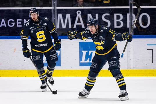 Södertäljes Henrik Eriksson jublar