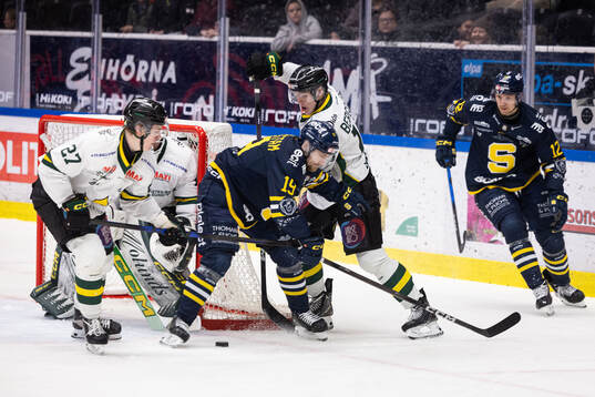Östersunds Leo Sundqvist och Södertäljes Hampus Harlestam