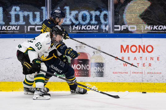 Östersunds Daniel Öhrn och Södertäljes Adam Hesselvall