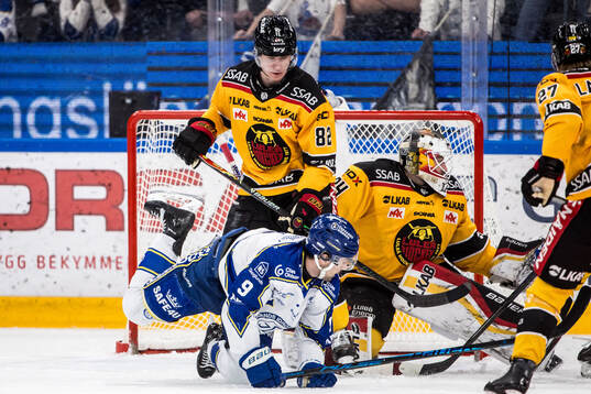 Luleås Otto Leskinen och Leksands Gabriel Fortier och