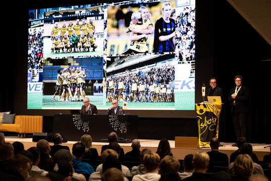 Ordförande Sune Lundqvist och klubbchef Stefan Andreasson